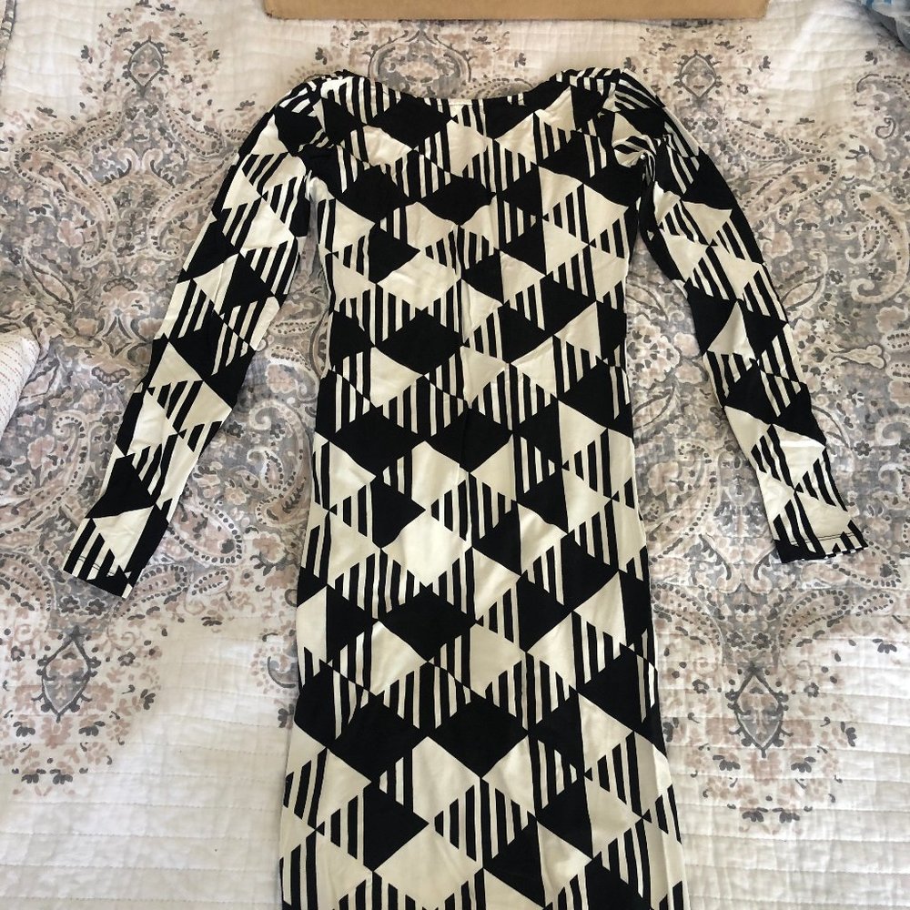 Asos Black and White Dress